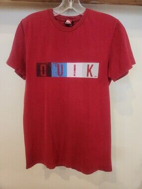 Quiksilver Red Short-Sleeve Graphic Logo Tee